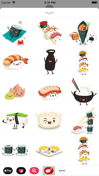 How to cancel & delete Funny Sushi Stickers from iphone & ipad 4