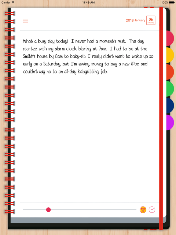 personal diary app