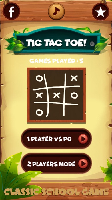 XO Tic tac toe ! Wooden screenshot 2