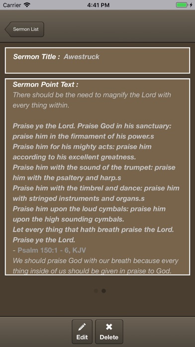 Caranba Sermon Notes screenshot 4