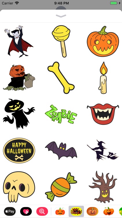 Happy Halloween Zombie Sticker