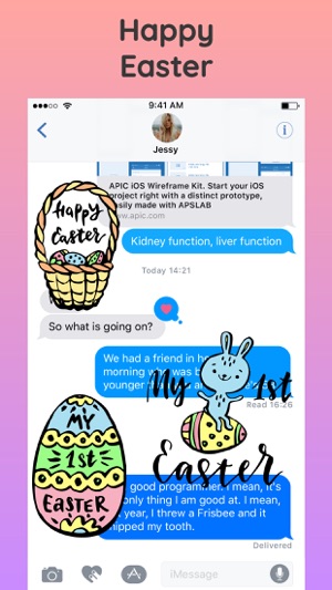 Happy Easter Bunny & Egg Emoji(圖4)-速報App