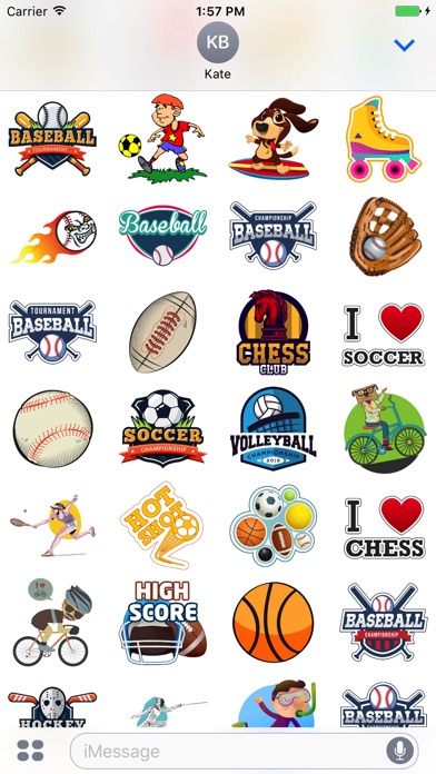 Fascinating Sports Stickers screenshot 2