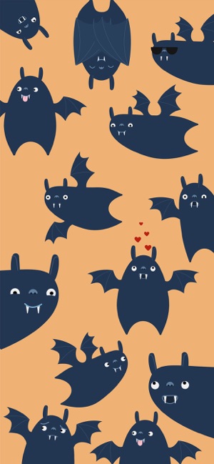 Scared Bat Stickers