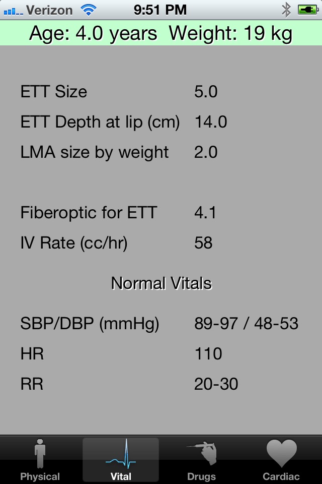 Pediatric Gas for Anesthesia screenshot 2