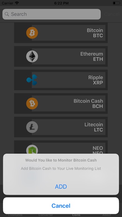 Live Crypto Rates Converter screenshot 3