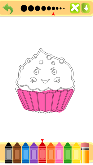 Cute Tasty Cupcakes Coloring Book Full(圖3)-速報App