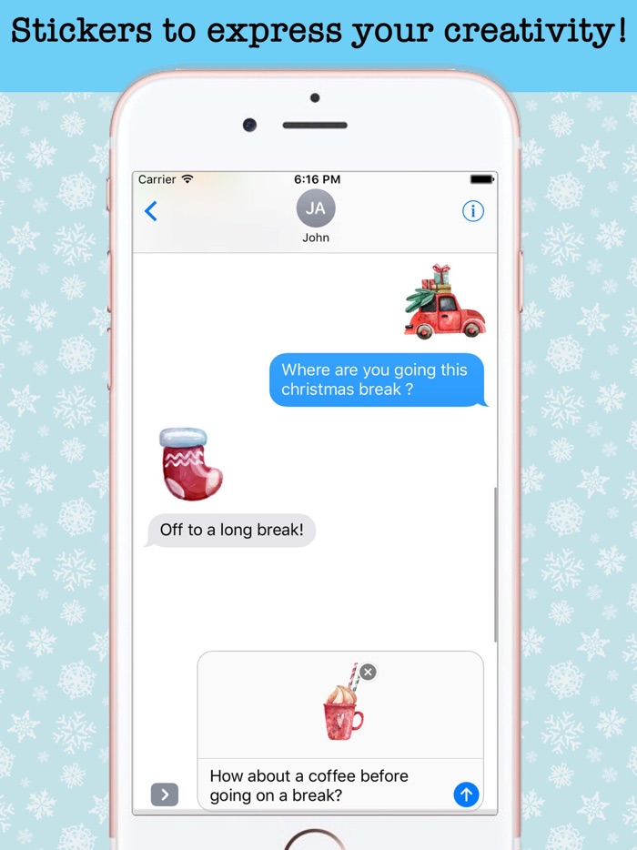 Watercolor Christmas Stickers