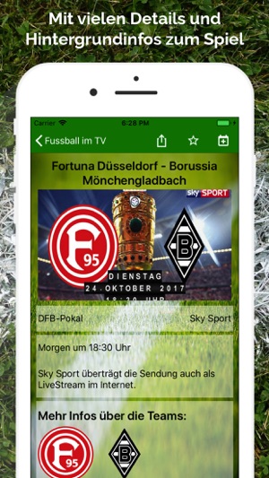 Fussball im TV live(圖4)-速報App