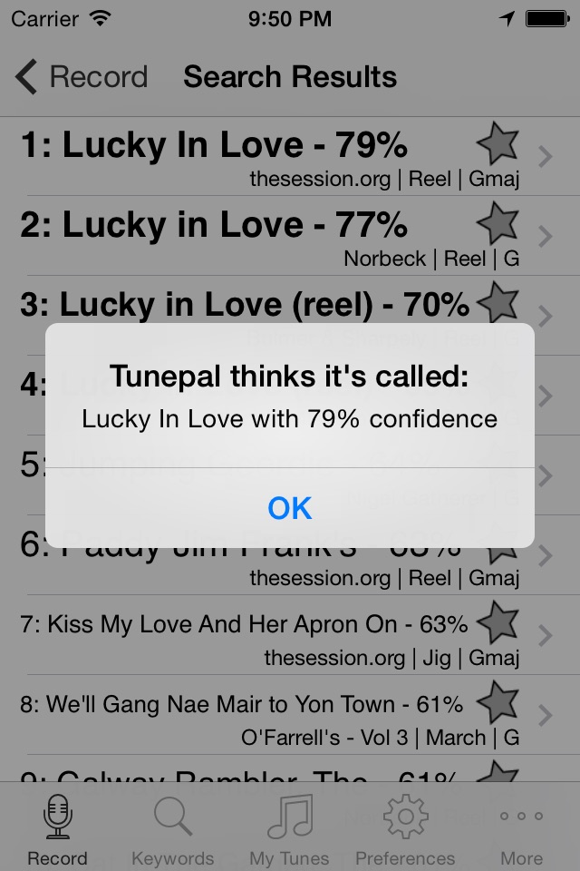 Tunepal screenshot 2