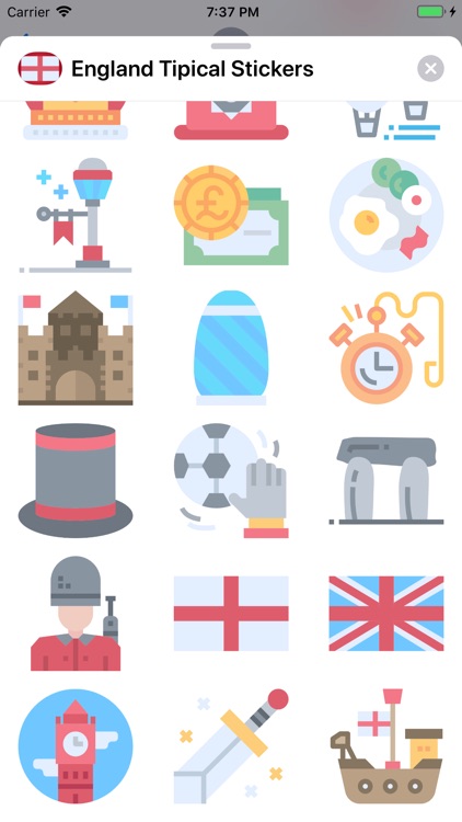 England Tipical Stickers