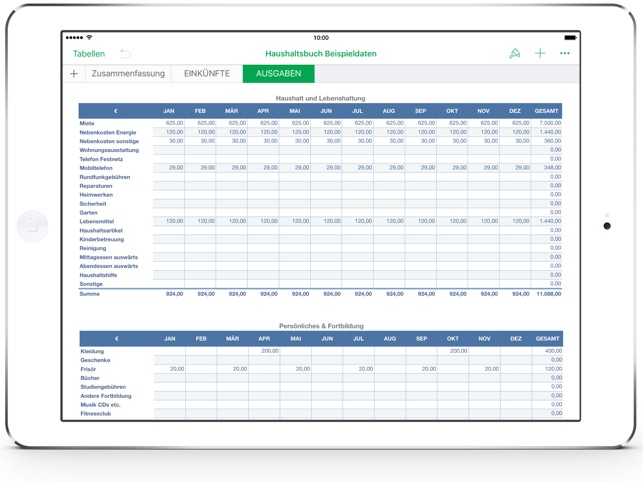 Haushaltsbuch Fur Numbers Im App Store