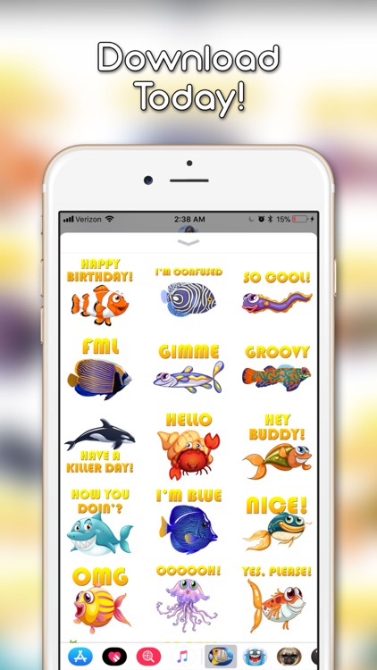 Fish Emoji and Photo Stickers screenshot-4