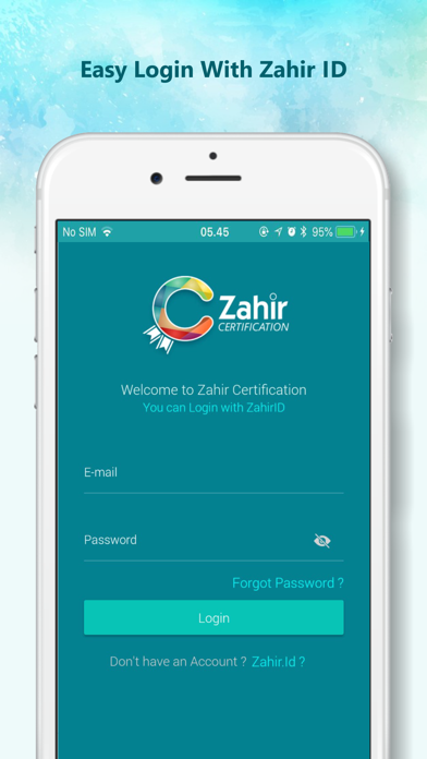Zahir Certification screenshot 2