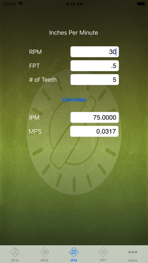 Feed Rate Calculator Lite(圖3)-速報App