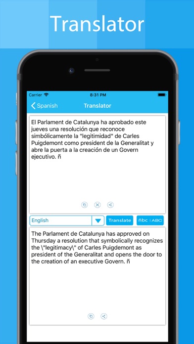 Spanish Keyboard - Translator screenshot 4