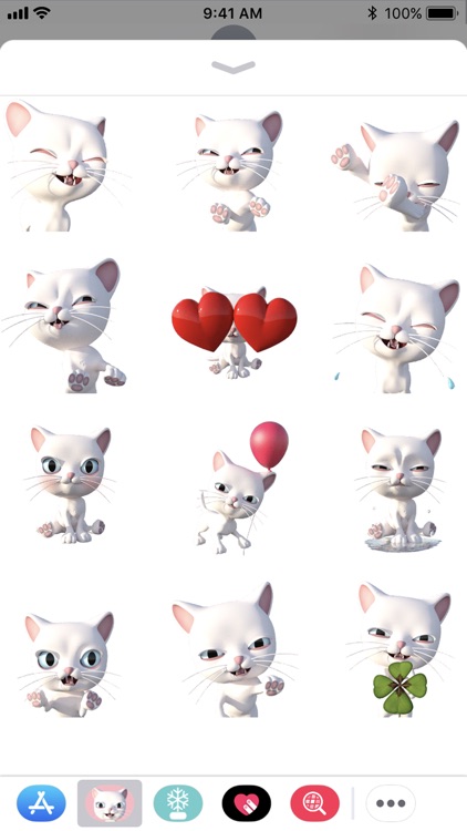 3D Animated Cat Emoji Stickers