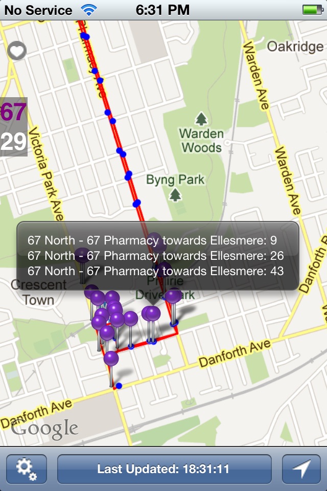 TOR Next Bus screenshot 4