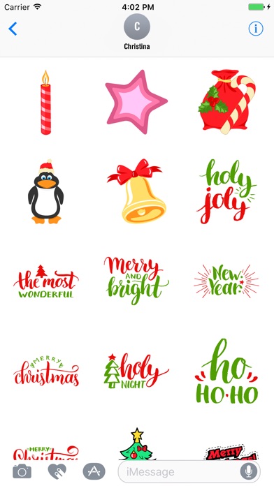 Animated Christmas Emojis pack screenshot 2
