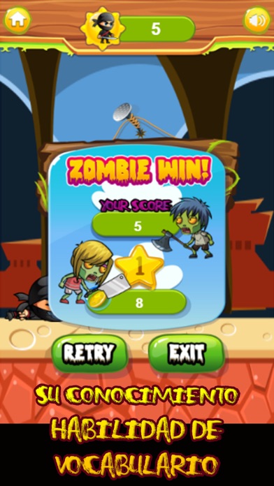 ninja vs zombies - word games screenshot 4