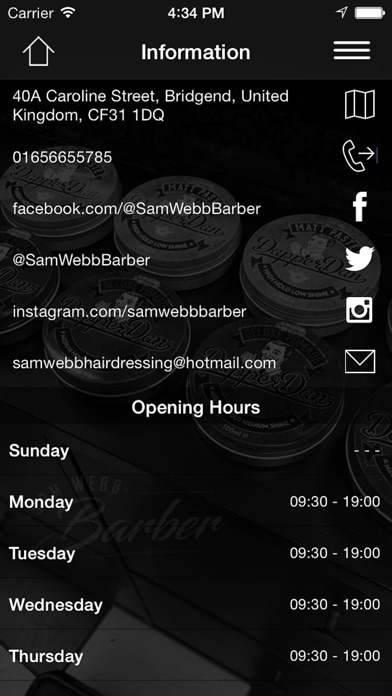 Sam Webb Barber screenshot 3