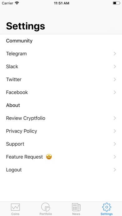 Cryptolist screenshot 4