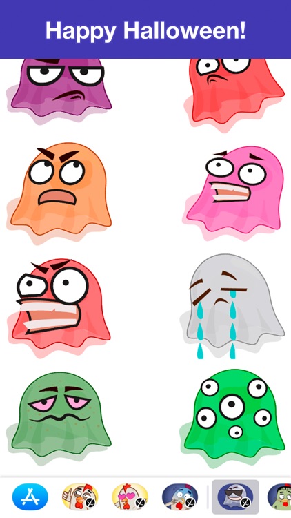 Ghosts - Halloween stickers screenshot-3