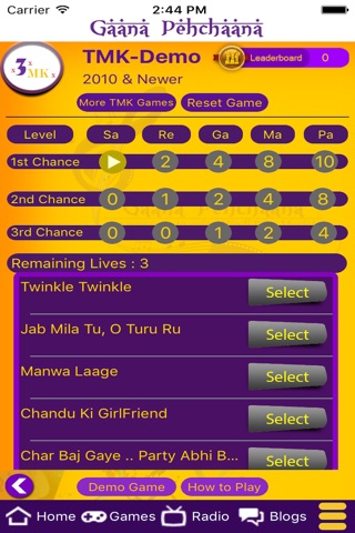 GaanaP - Bollywood Music Games screenshot 3