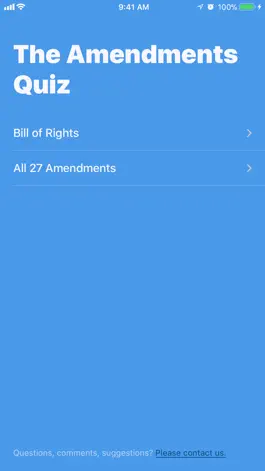 Game screenshot The Amendments Quiz mod apk