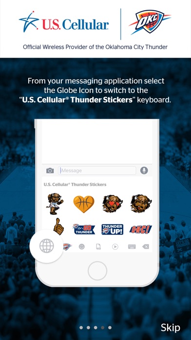 U.S.Cellular® Thunder Stickers screenshot 4