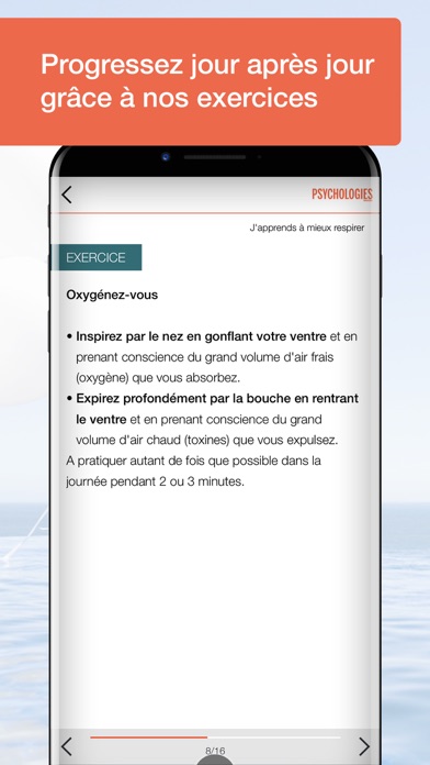 Zéro Stress - Psychologies - Etre zen et se relaxer avec un coaching personnalisé: conseils et quizz pour soulager la fatigue, la tension et les émotions négatives. Dites non à l'angoisse, préservez votre santé et votre mental! La 1ère app psycho. Screenshot 4