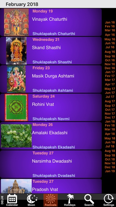 India Panchang Calendar 2018 screenshot 4