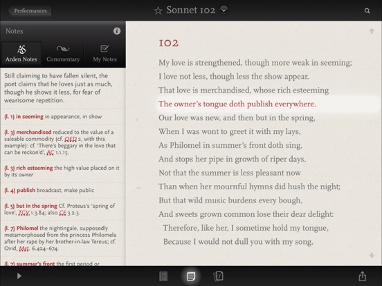 Shakespeare’s Sonnets Screenshot 2