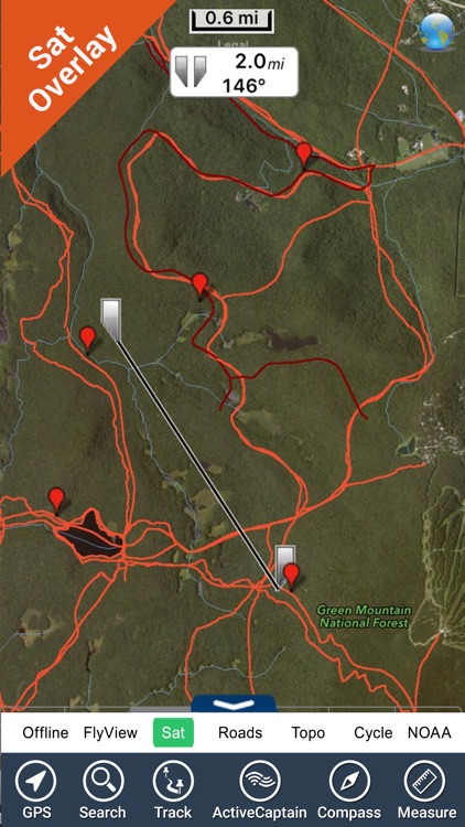 Green Mountain National Forest - GPS Map Navigator screenshot-0