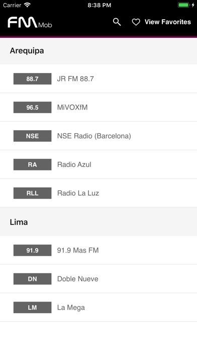 Peru Radio - FM Mob HD screenshot 2