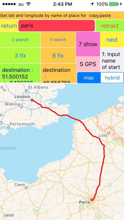 GPS map latitude,longitude