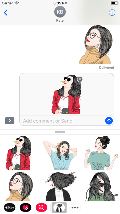download 微風文青少女貼圖 apps 2