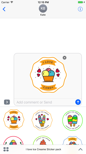 I love Ice Cream - Sticker pack(圖3)-速報App