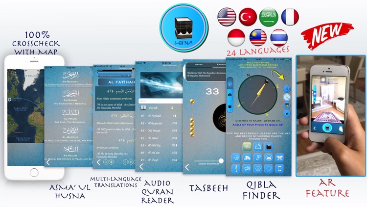Qibla Finder, Qibla Compass AR