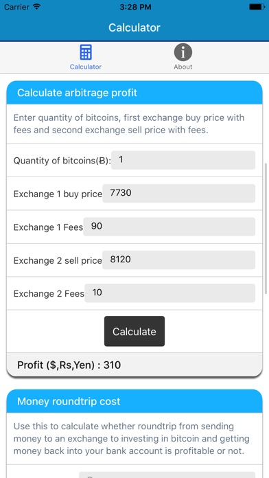 Bitcoin Price Calculator screenshot 4