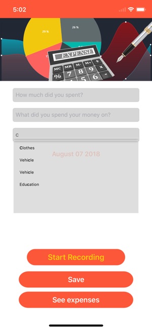 My Expenses Tracker