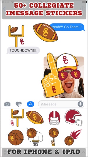 USC Trojans Stickers PLUS for iMessage(圖1)-速報App