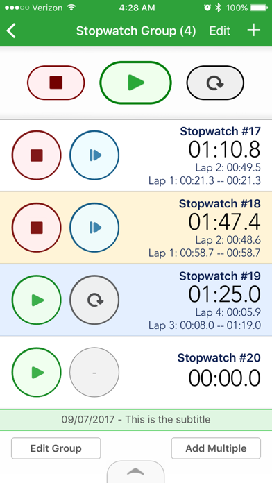 Stopwatch Groups Liteのおすすめ画像3