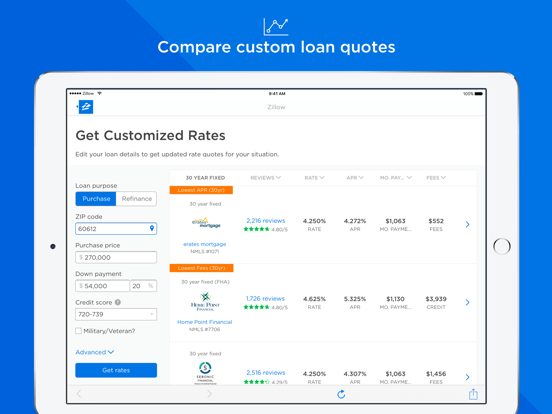 Zillow Mortgages - Calculator & Home Loan Rates screenshot