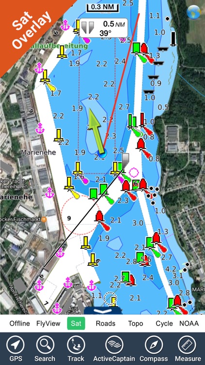 Marine: Germany East HD - GPS Map Navigator