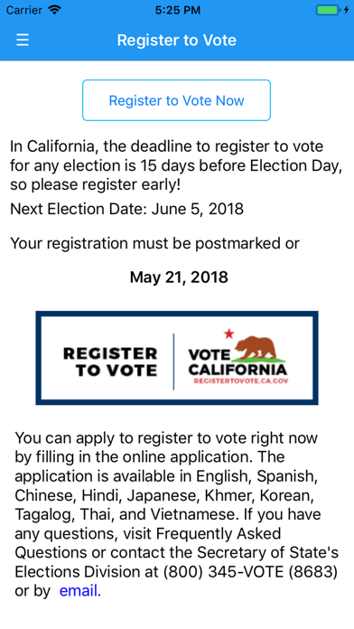Vote California screenshot 3