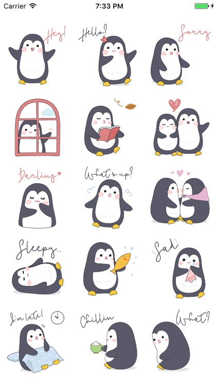 Lovely Penguins Sticker