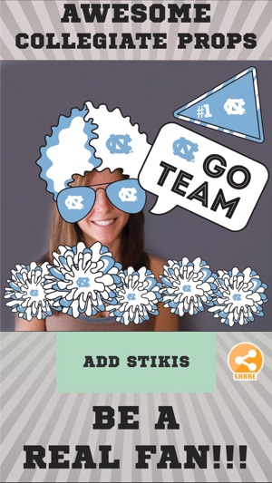 UNC-Chapel Hill Tarheels Selfie Stickers(圖2)-速報App