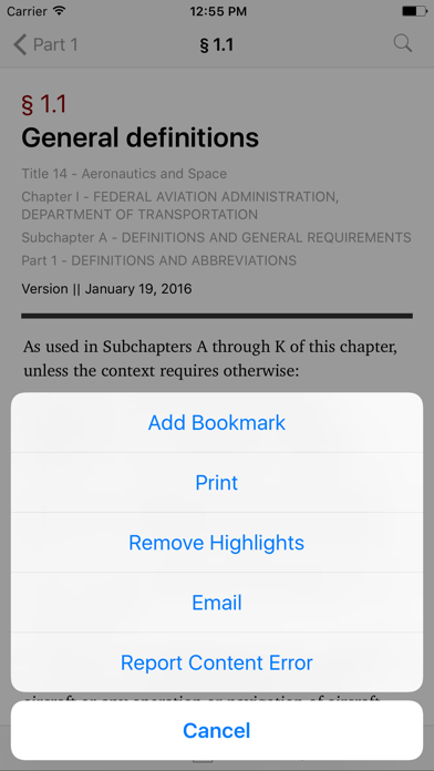 How to cancel & delete 14 CFR by LawStack from iphone & ipad 3