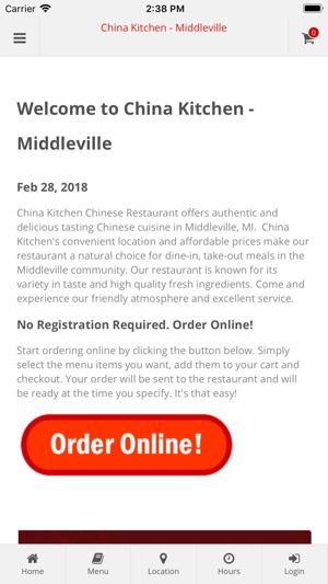 China Kitchen Middleville